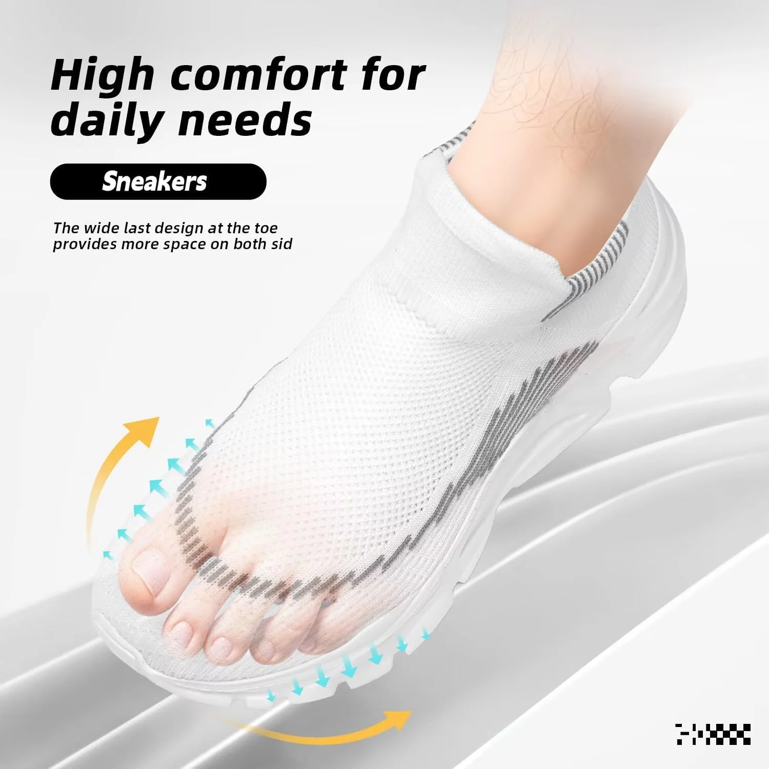 Men's Slip On Walking Shoes Running Comfortable Tennis Breathable Lightweight Non Slip Athletic Gym Workout Casual Fashion Sneakers