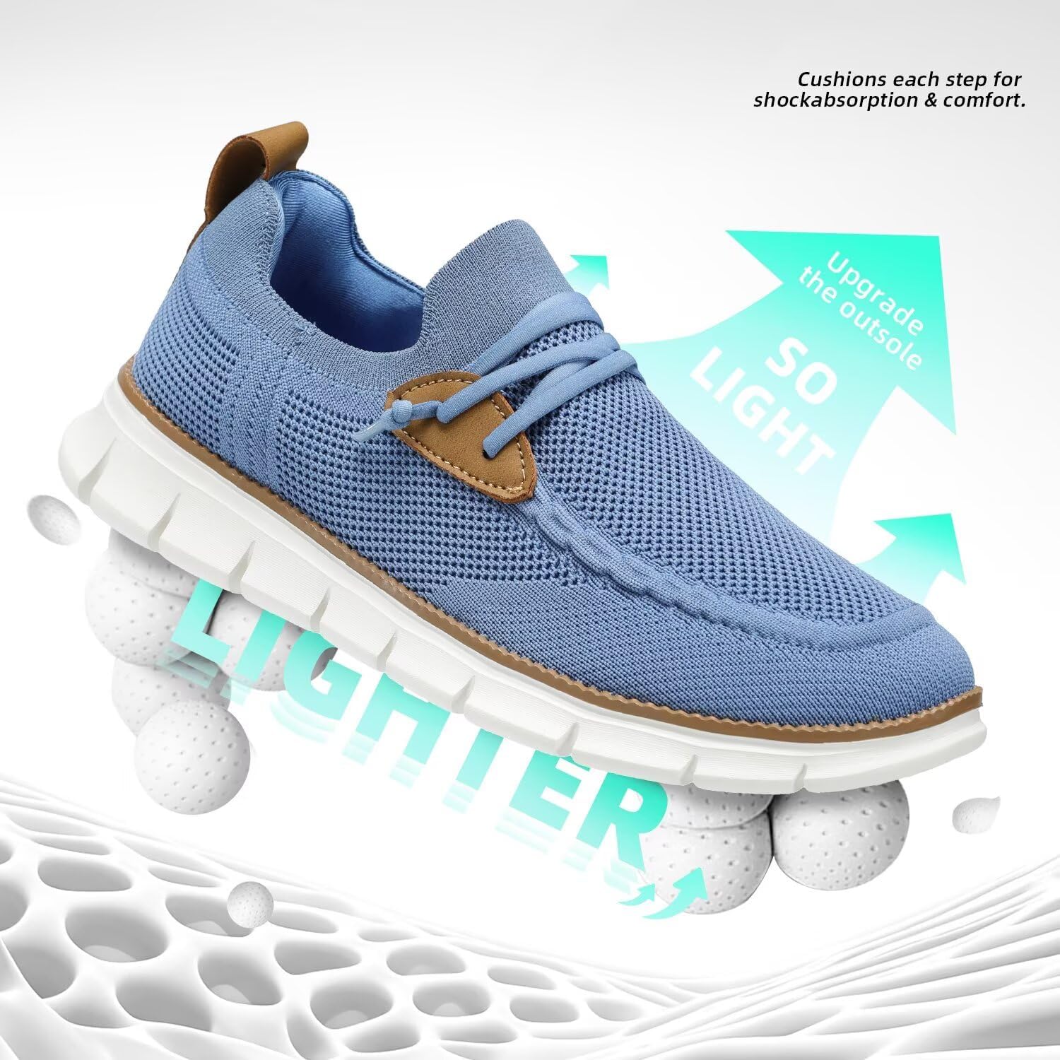 Mens Casual Loafers Shoes Slip On Fashion Walking Dress Sneakers Business Oxfords Work Lightweight Soft Sole Zapatos