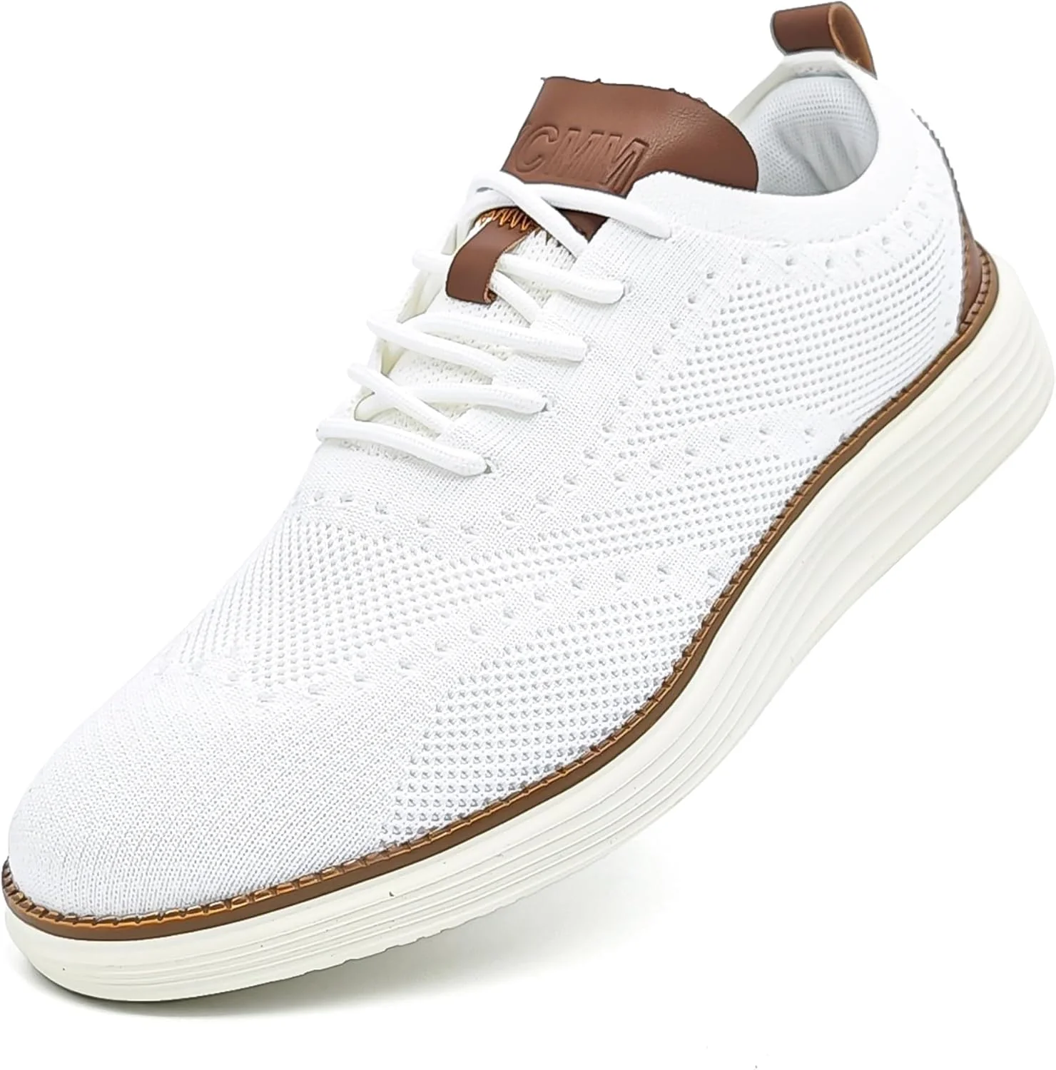 YCMM Mens Casual Dress Shoes Comfortable Breathable Mesh Oxford Business Office Walking Lightweight Tennis Sneakers