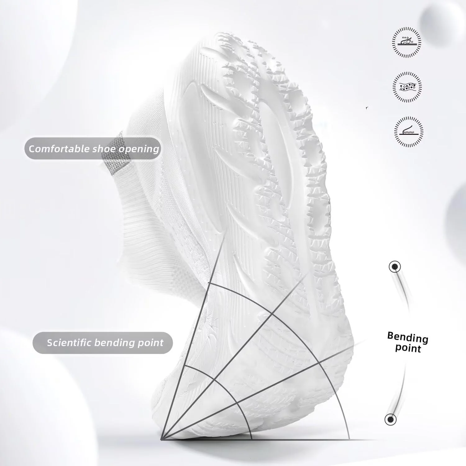 Mens Walking Shoes Running Athletic Sports Sneakers Slip on Mesh Lightweight Breathable Tennis Gym Soft Sole