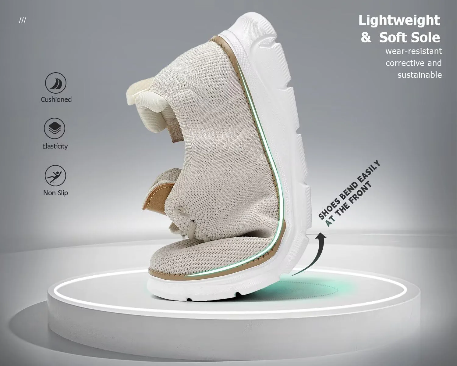 Mens Casual Oxfords Shoes Mesh Slip On Fashion Walking Dress Sneakers Work Lightweight Breathable Soft Sole